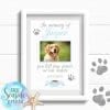 pet dog memorial print personalised