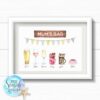 Drinks family personalised print