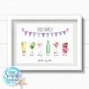 Personalised Father's Day Print - Family drinks print
