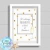 prosecco o'clock personalised birthday print for gift