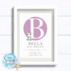 Personalised Baby Boy Print or New Baby Print - Initial spot with tiger - Image 7