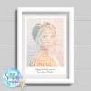 Personalised Print - Word art photo with message