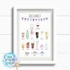 Personalised family drinks print for all the family
