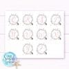 Personalised Baby Girl Nursery Art Print or New Baby Print - Flower wreath with cute hedgehog - Image 5