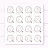 Personalised Baby Girl Nursery Art Print or New Baby Print - Flower wreath with cute hedgehog - Image 4