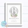 Personalised Newborn Baby Boy Tiger Print