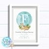 Personalised Newborn Baby Boy Tiger Print