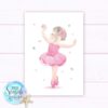 Set of 3 Ballerina prints with name