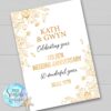 50th Anniversary Golden Wedding Gift.