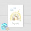 Set of 3 Pastel Bee and rainbow prints for baby girls bedroom or nursery