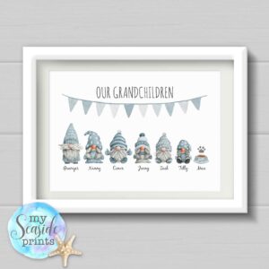Personalised Gonk Family Print