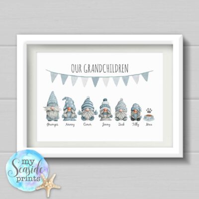 Personalised Gonk Family Print